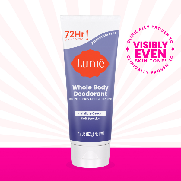 slide 8 of 29, Lume Whole Body Deodorant, Cream Tube, Soft Powder, 2.2 oz