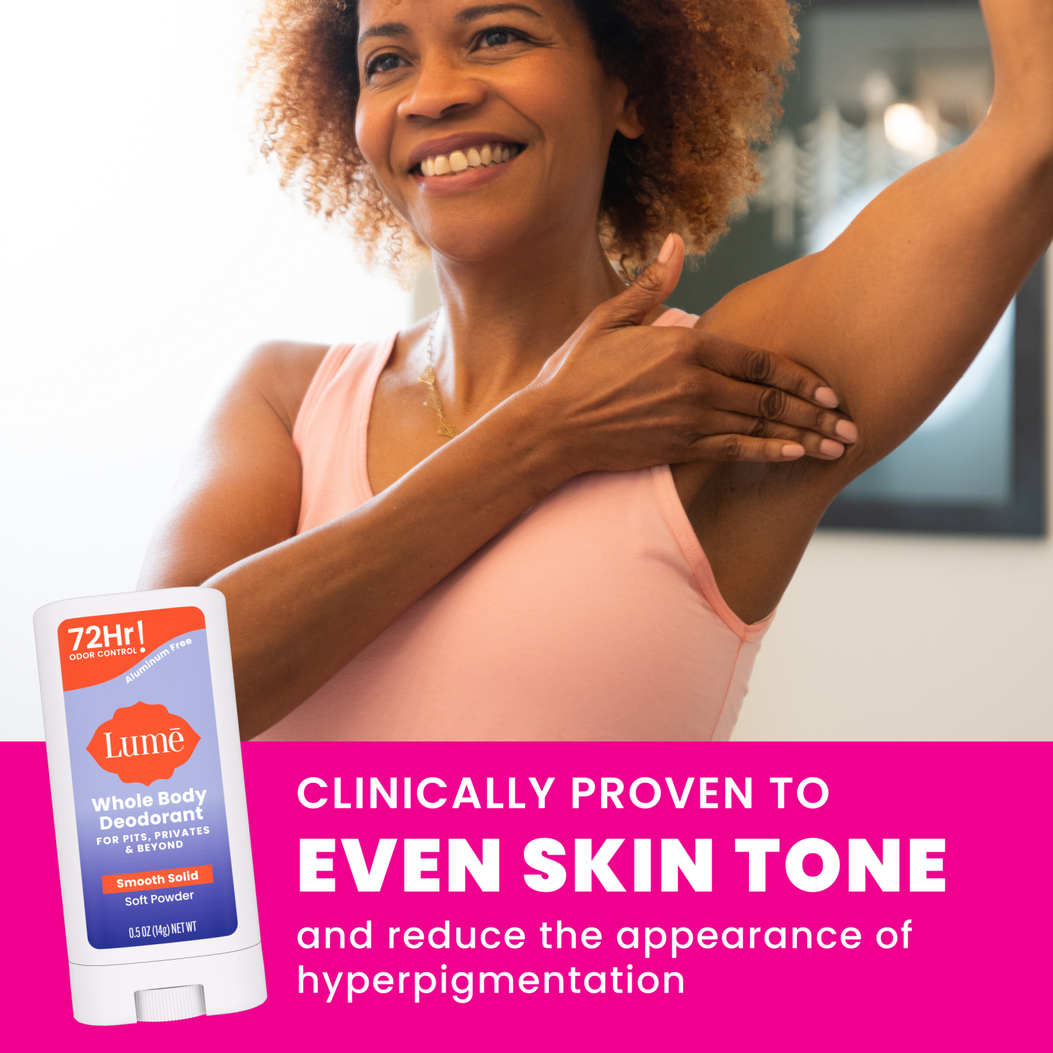 slide 8 of 8, Lume Whole Body Women's Deodorant - Mini Smooth Solid Stick - Aluminum Free - Soft Powder Scent - Trial Size - 0.5oz, 0.5 oz