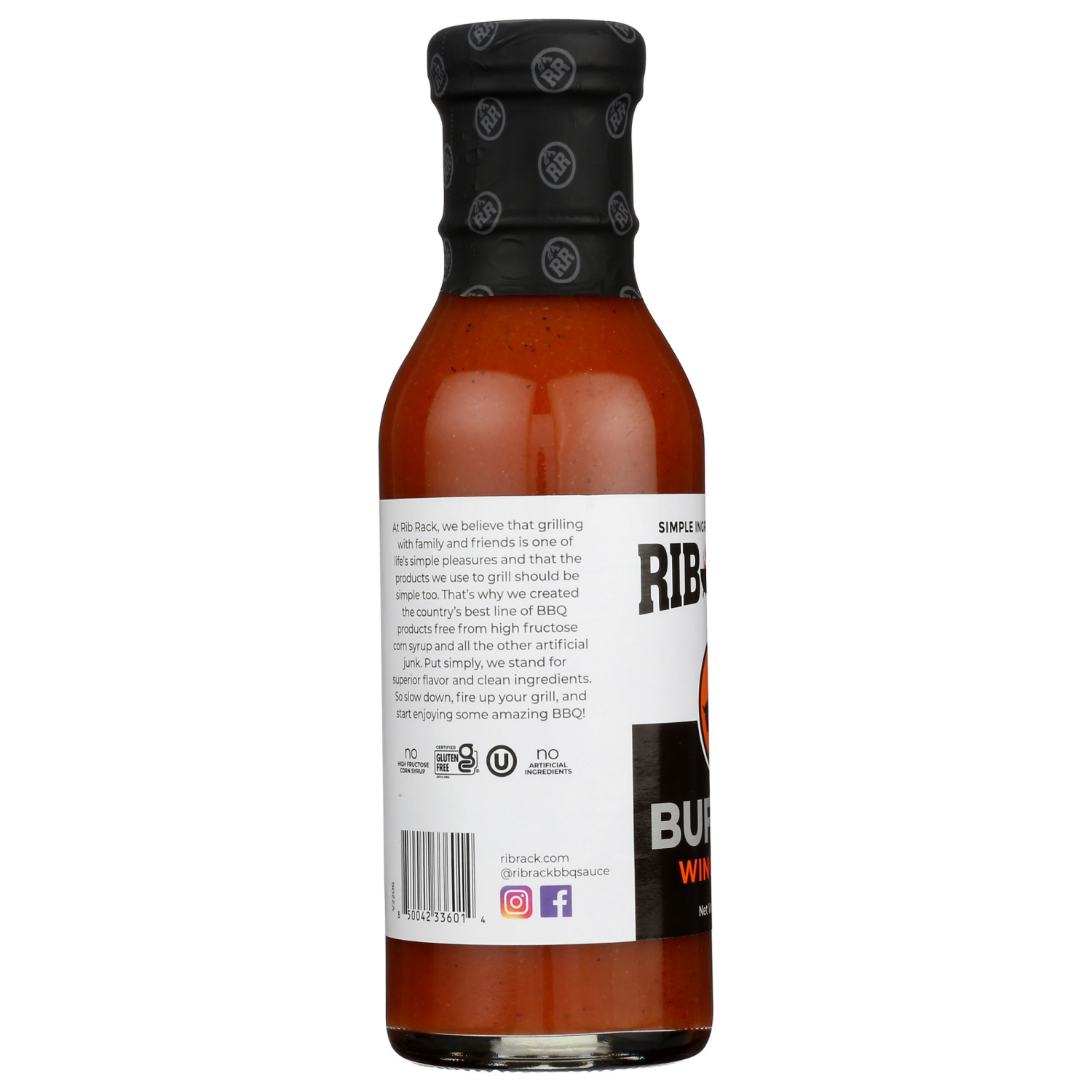 slide 3 of 3, Rib Rack Buffalo Wing Rib Sauce, 12 oz