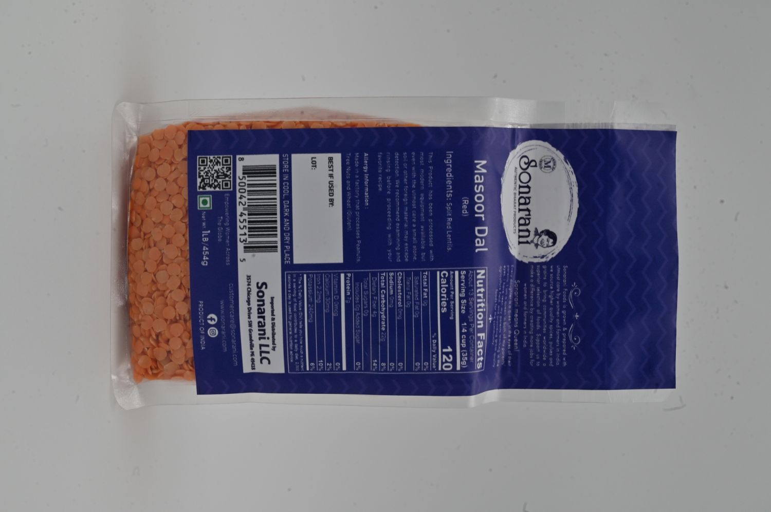 slide 2 of 3, Rani Massor Dal - 1 lb, 1 lb