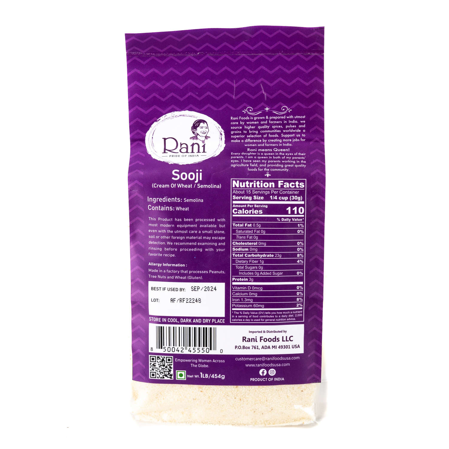 slide 2 of 3, Rani Sooji, 1 lb