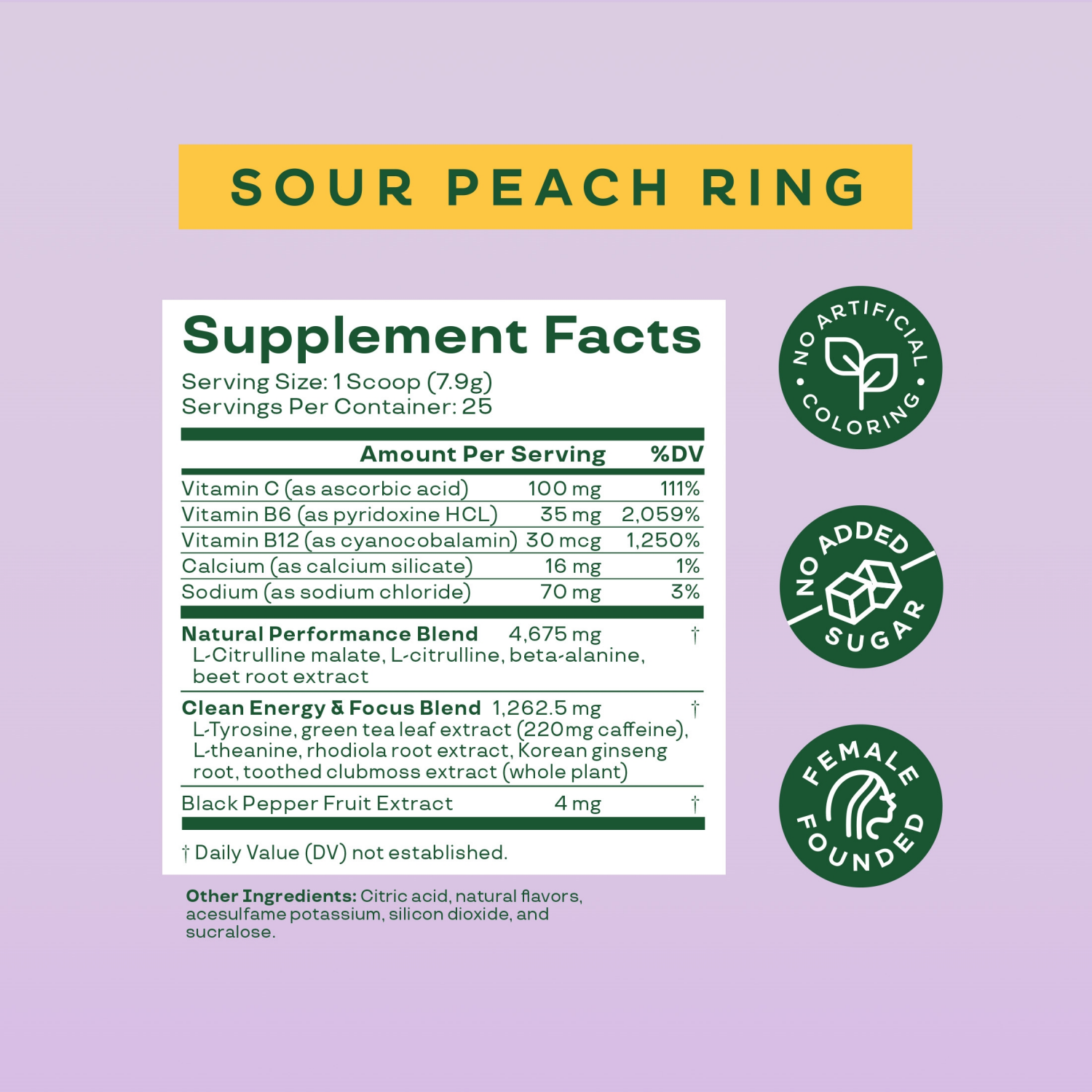 slide 3 of 4, Bloom High Energy Sour Peach Ring Flavored Pre-Workout 7 oz, 7 oz