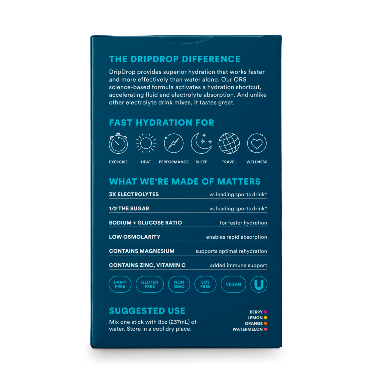 slide 5 of 5, DripDrop Bold Variety Electrolyte Drink Mix 20 - 10 g Sticks, 20 ct