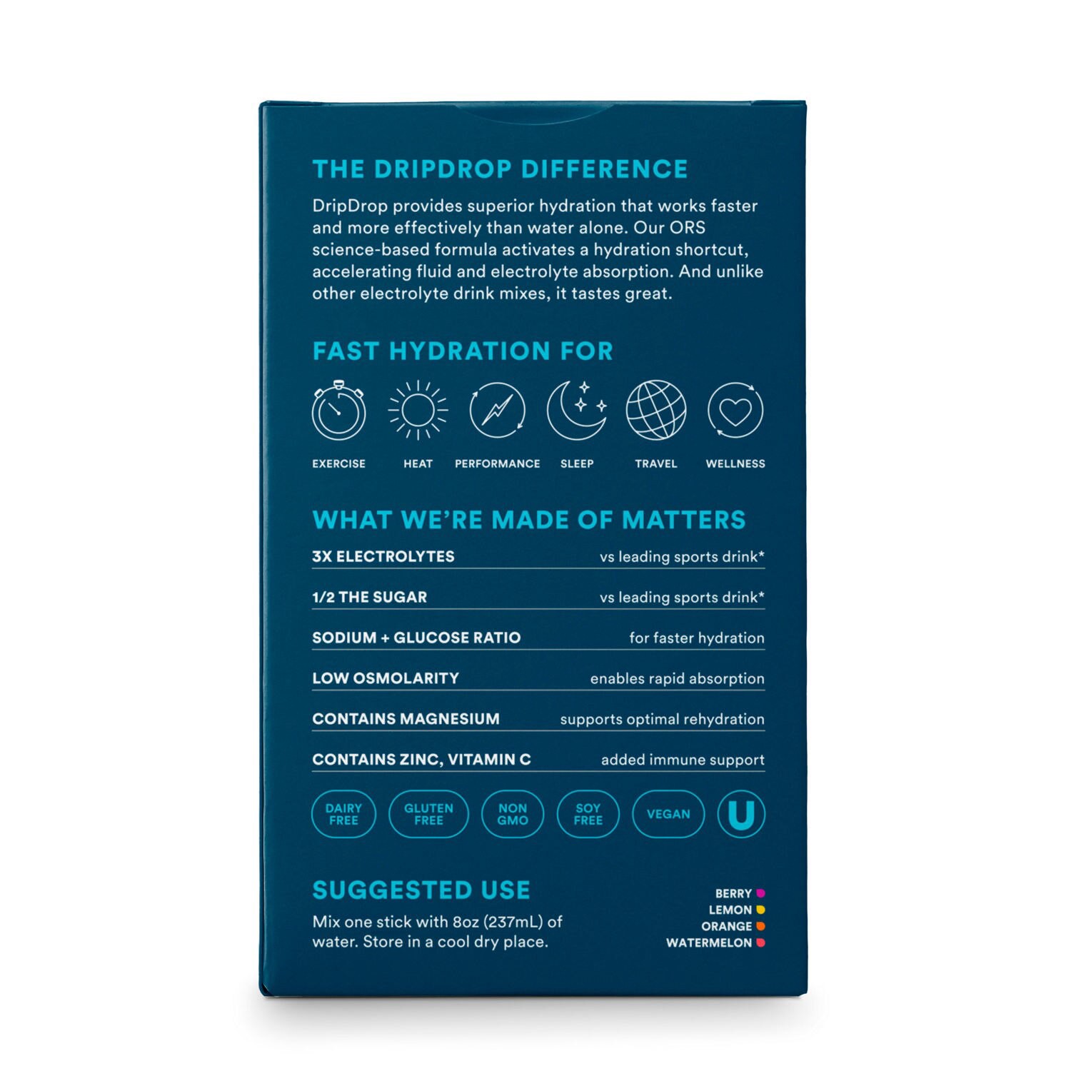 slide 5 of 7, DripDrop Bold Variety Electrolyte Drink Mix 20 - 10 g Sticks, 20 ct