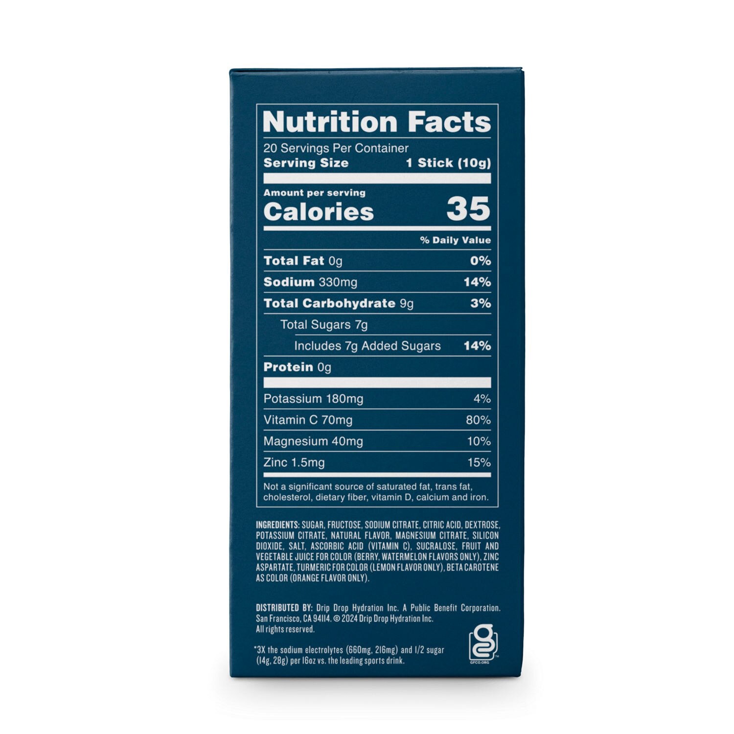 slide 6 of 7, DripDrop Bold Variety Electrolyte Drink Mix 20 - 10 g Sticks, 20 ct