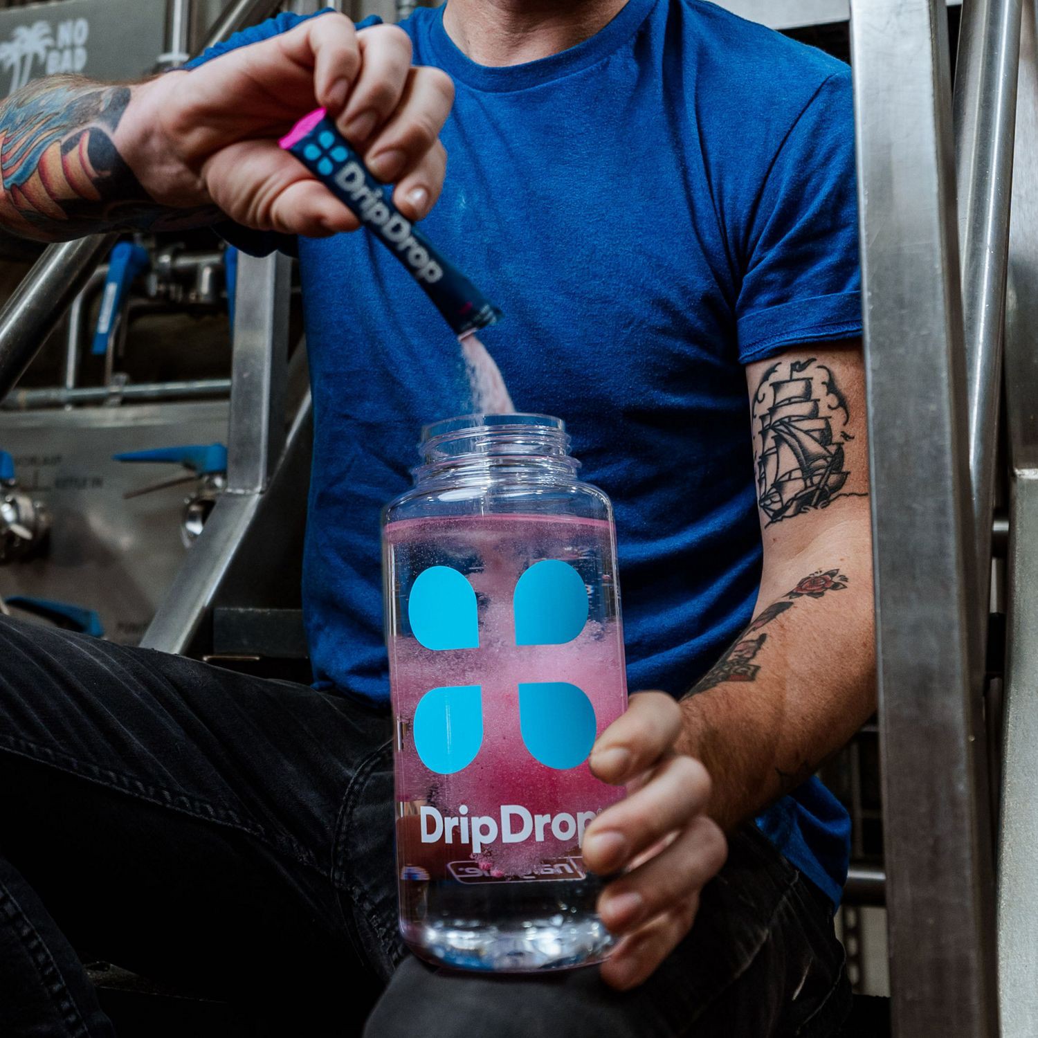 slide 5 of 7, DripDrop Zero Sugar Fast Hydration Lemon Lime Electrolyte Drink Mix 8 - 0.16 oz Sticks, 8 ct