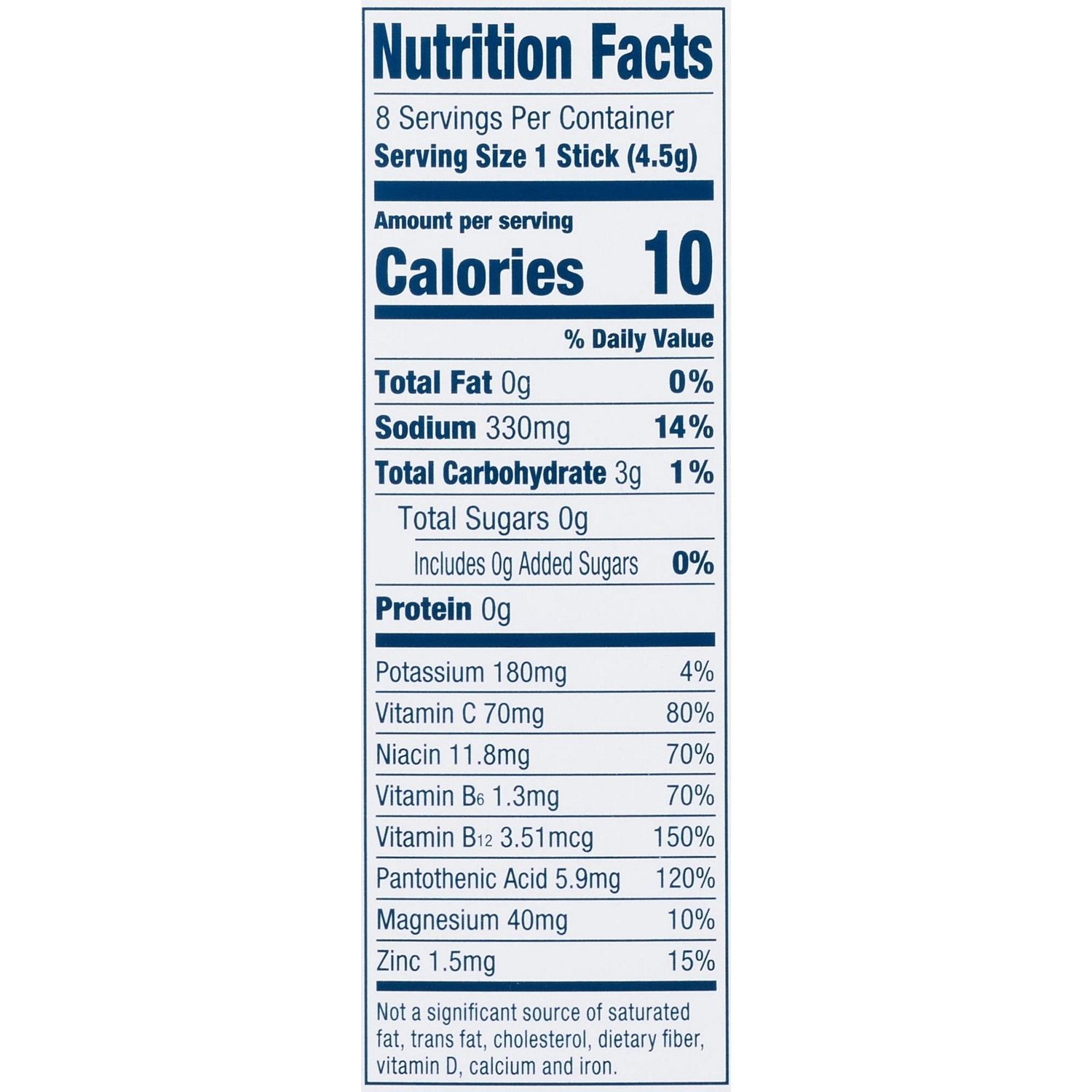slide 3 of 7, DripDrop Zero Sugar Fast Hydration Lemon Lime Electrolyte Drink Mix 8 - 0.16 oz Sticks, 8 ct