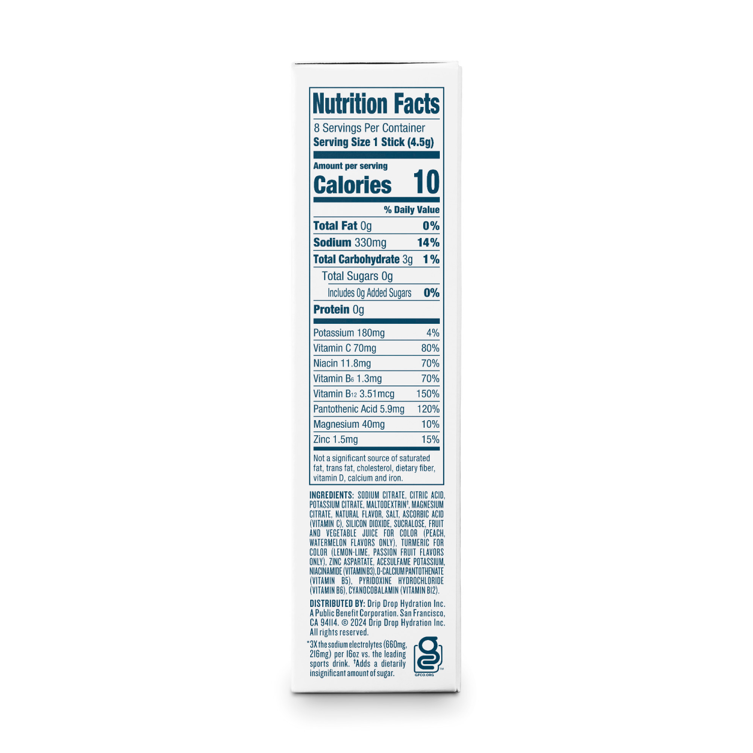 slide 3 of 4, DripDrop® Zero Sugar Fast Hydration Variety Pack, 8 ct / 0.16 oz