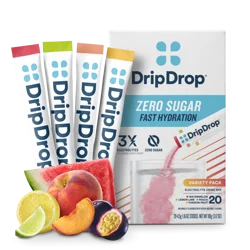 Dripdrop Zero Sugar Electrolyte Drink Mix, Variety Pack, Sticks - 3.17 oz