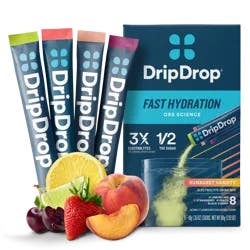 DripDrop Fast Hydration Sunburst Variety Electrolyte Drink Mix 8 - 0.35 oz Sticks