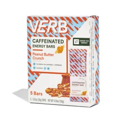 Verb Energy Verb Caffeinated Energy Bars - Peanut Butter Crunch - 5ct/4.6oz