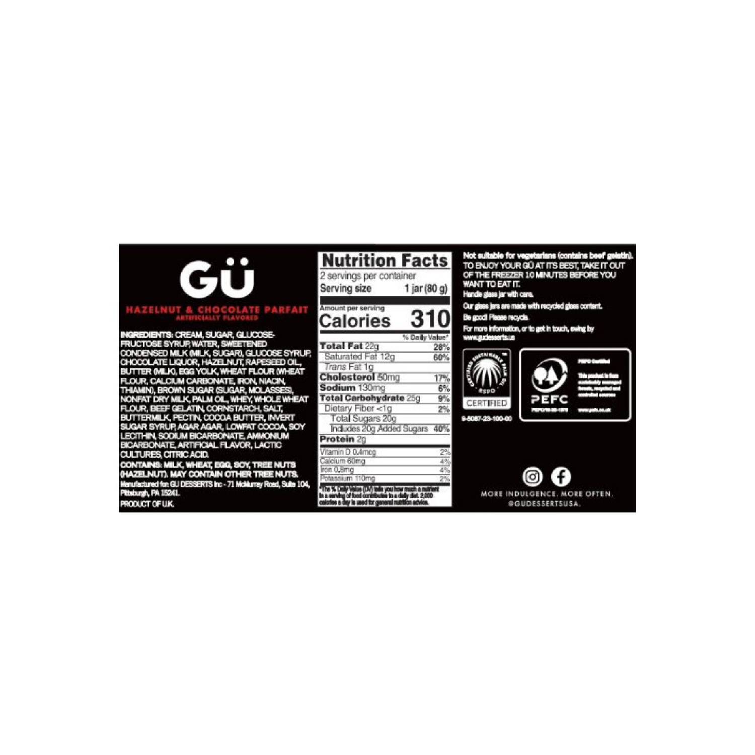 slide 2 of 2, Gü Hazelnut & Chocolate Crunch Parfait 2pk 5.64oz, 2 ct; 5.64 oz
