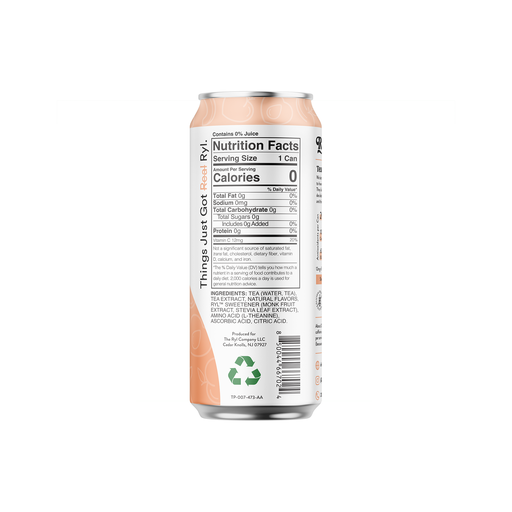 slide 2 of 2, The Ryl Co. Ryl Peach Iced Tea- 16 oz, 16 oz