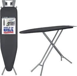 Whitmor Ironing Board With Cover 4 Leg Charcoal