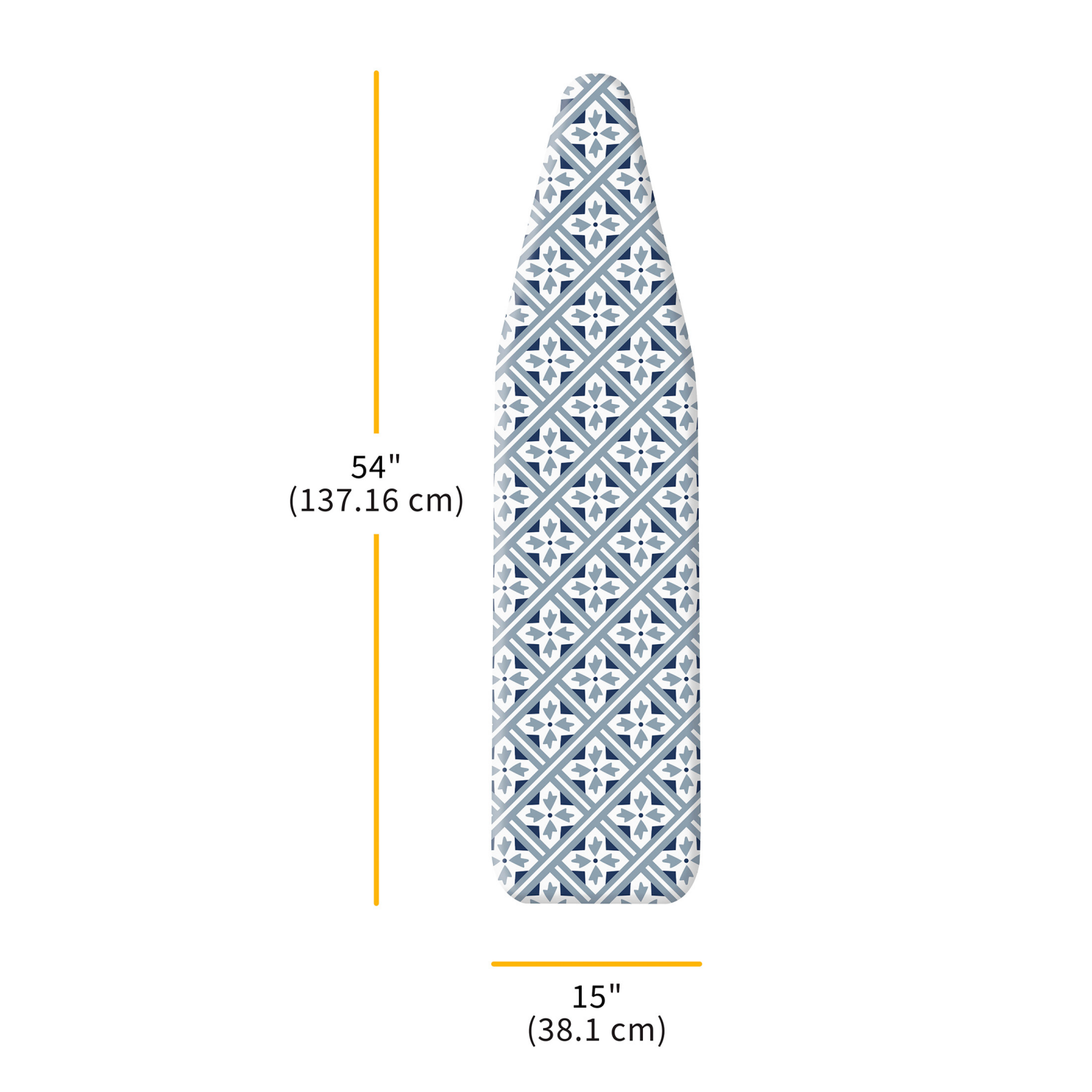 slide 2 of 3, Whitmor Seymour Home Products Ultimate Replacement Cover and Pad, Grey Lattice, Fits 53"-55" X 13"-14", 1 ct