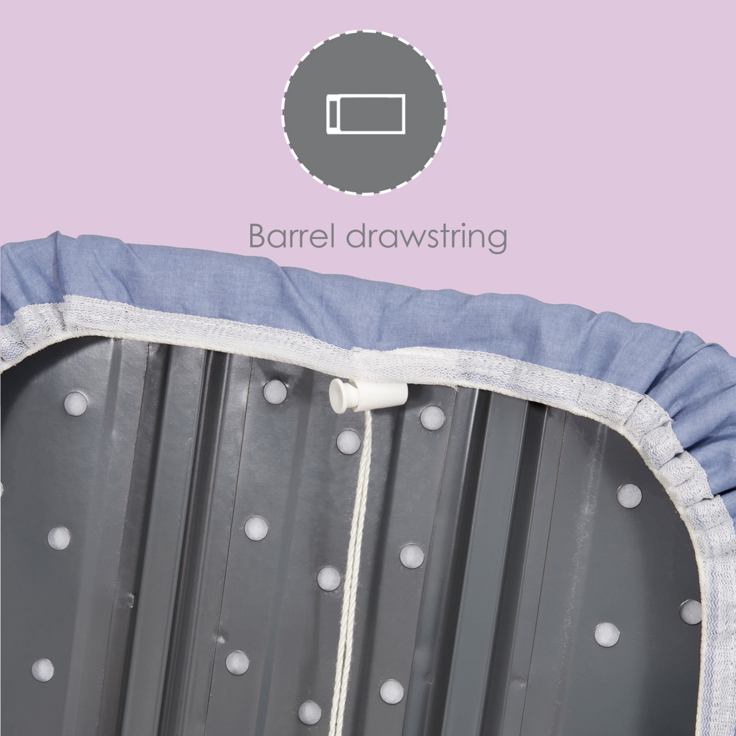 slide 3 of 7, Whitmor Seymour Home Products Drawstring Replacement Cover And Pad, Forever Blue, Fits 53"-55" X 13"-14", 1 ct