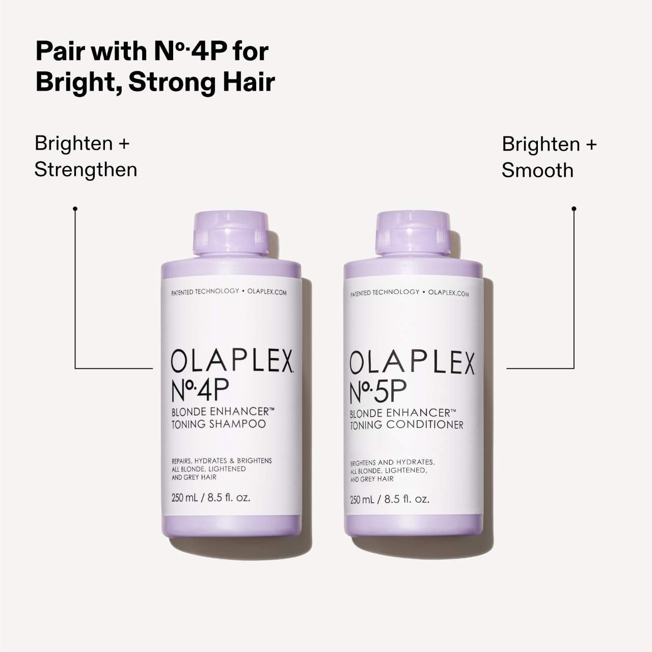 slide 8 of 8, Olaplex No.5P Blonde Hair Hydrating & Brightening Purple Toning Conditioner 8.5 oz, 