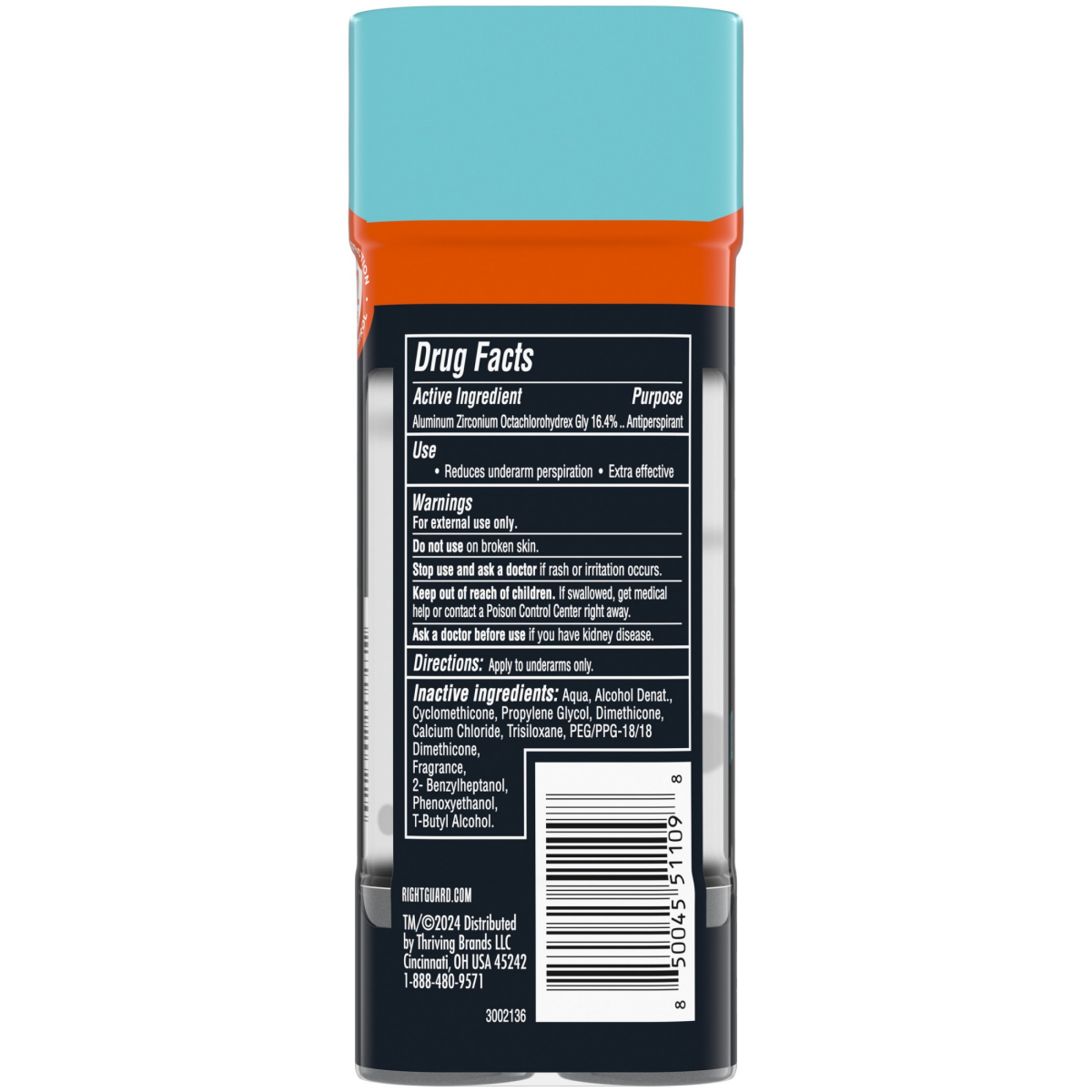 slide 5 of 6, Right Guard Xtreme Defense Artic Refresh Deodorant Value Pack, 2 ct; 4 oz