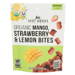 Just About Dried Mango, Strawberry, And Lemon Bites