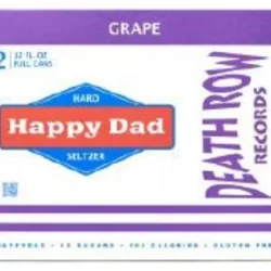 Happy Dad Death Row Records Grape Hard Seltzer 12 - 12 fl oz Cans