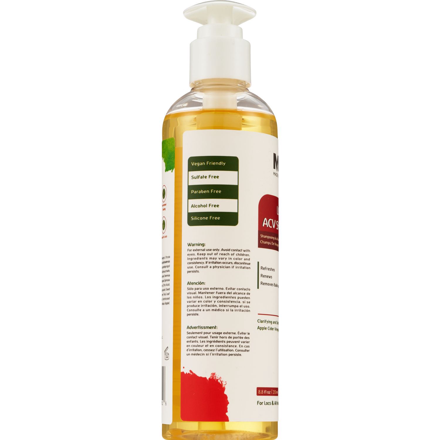 slide 4 of 4, Made for Locs Locs ACV Shampoo 8.8 fl oz, 8.8 fl oz