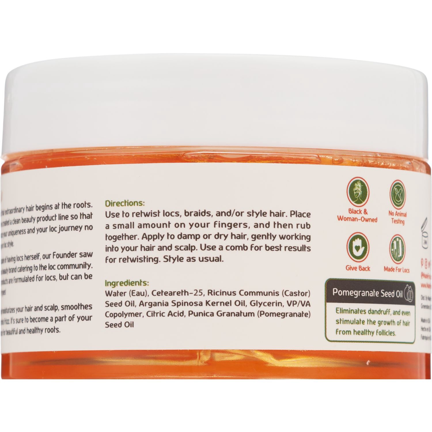 slide 3 of 5, Made for Locs Pomegranate Locs Gel 4 oz, 4 oz