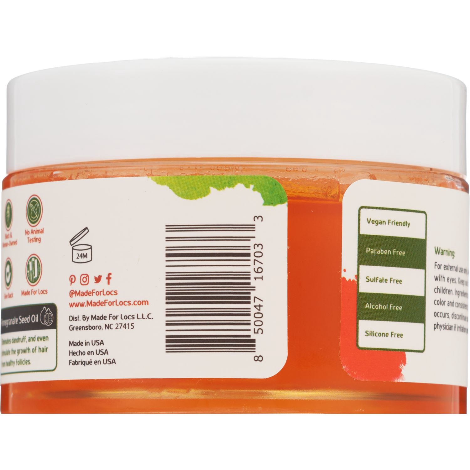 slide 2 of 5, Made for Locs Pomegranate Locs Gel 4 oz, 4 oz