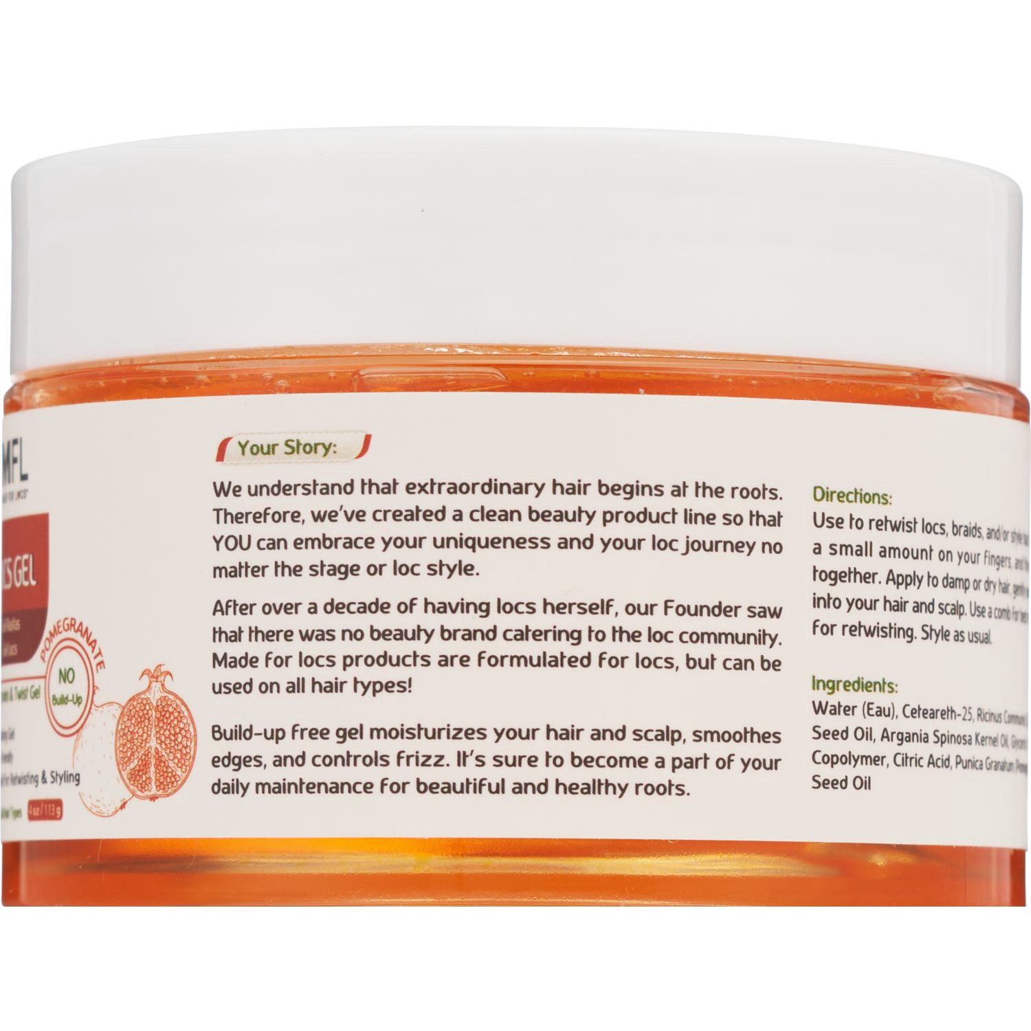 slide 4 of 5, Made for Locs Pomegranate Locs Gel 4 oz, 4 oz