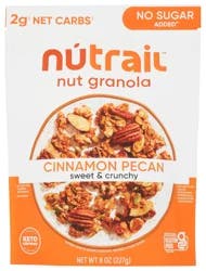 NuTrail No Sugar Added Cinnamon Pecan Nut Granola 8 oz