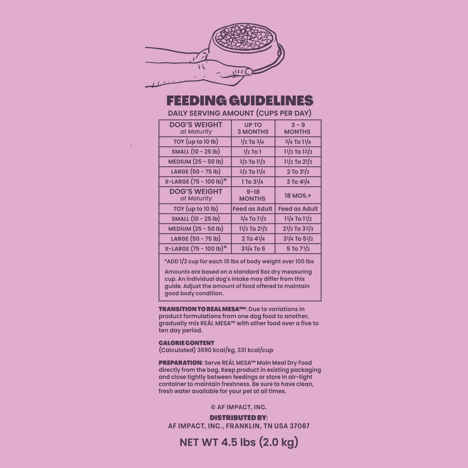 slide 2 of 5, REAL MESA REÁL MESA Puppy Food Chicken & Vegetable Asado, 4.5 Lb, 4.5 lb