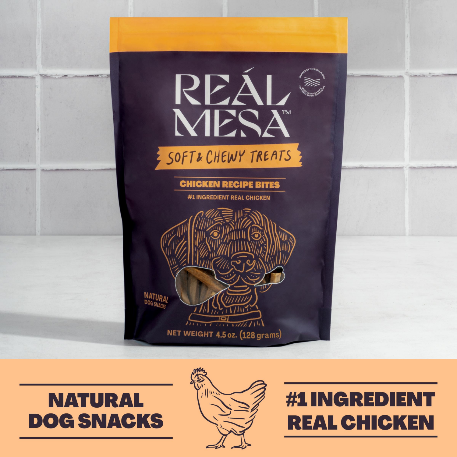 slide 4 of 5, Real Mesa Dog Treat Soft Chewy Chicken - 4.5 OZ, 4.5 oz