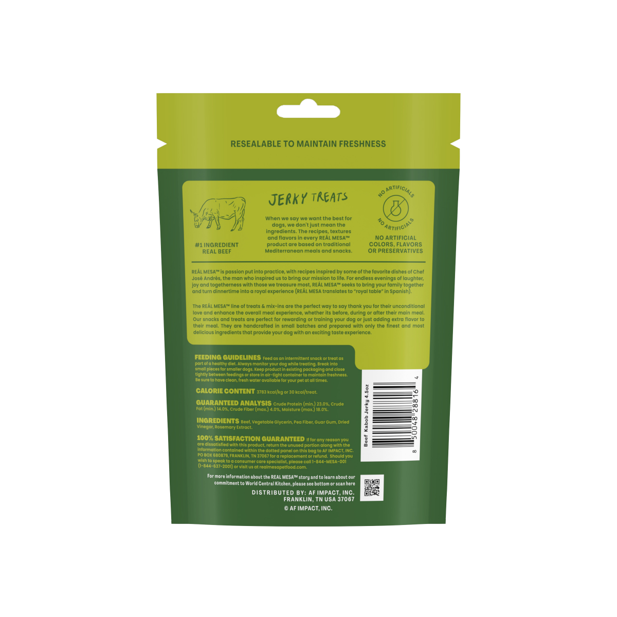 slide 21 of 29, REAL MESA REÁL MESA Jerky Treat Beef Kabob, 4.5 Oz, 4.5 oz