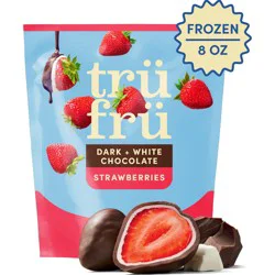 Tru Fru Frozen Strawberries - Dark + White Chocolate
