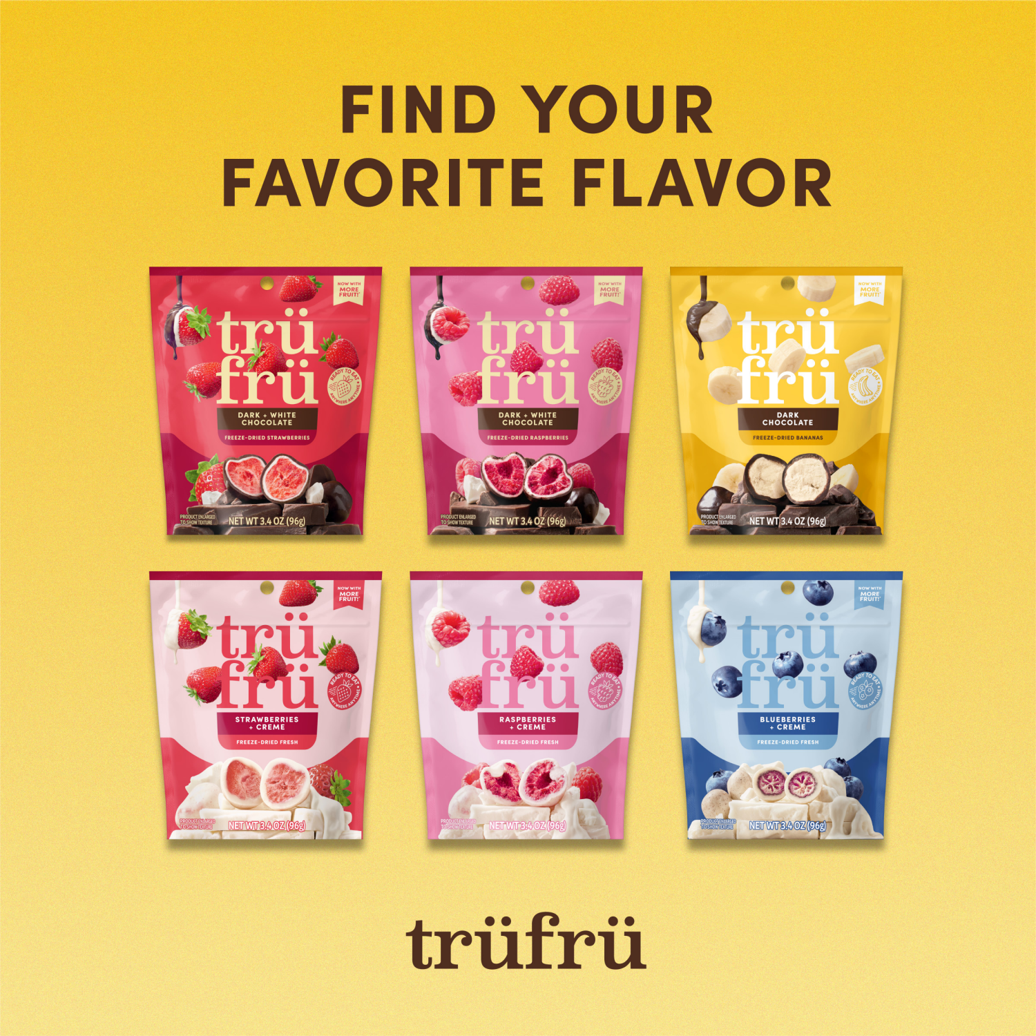 slide 2 of 8, Tru Fru Freeze-Dried Dark Chocolate Bananas 3.4 oz, 3.4 oz