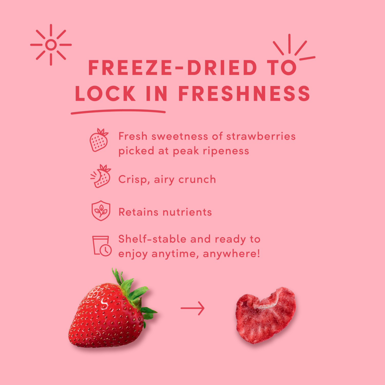 slide 2 of 8, Tru Fru Grab & Share Freeze-Dried Strawberries in White & Dark Chocolate, 3.4 oz