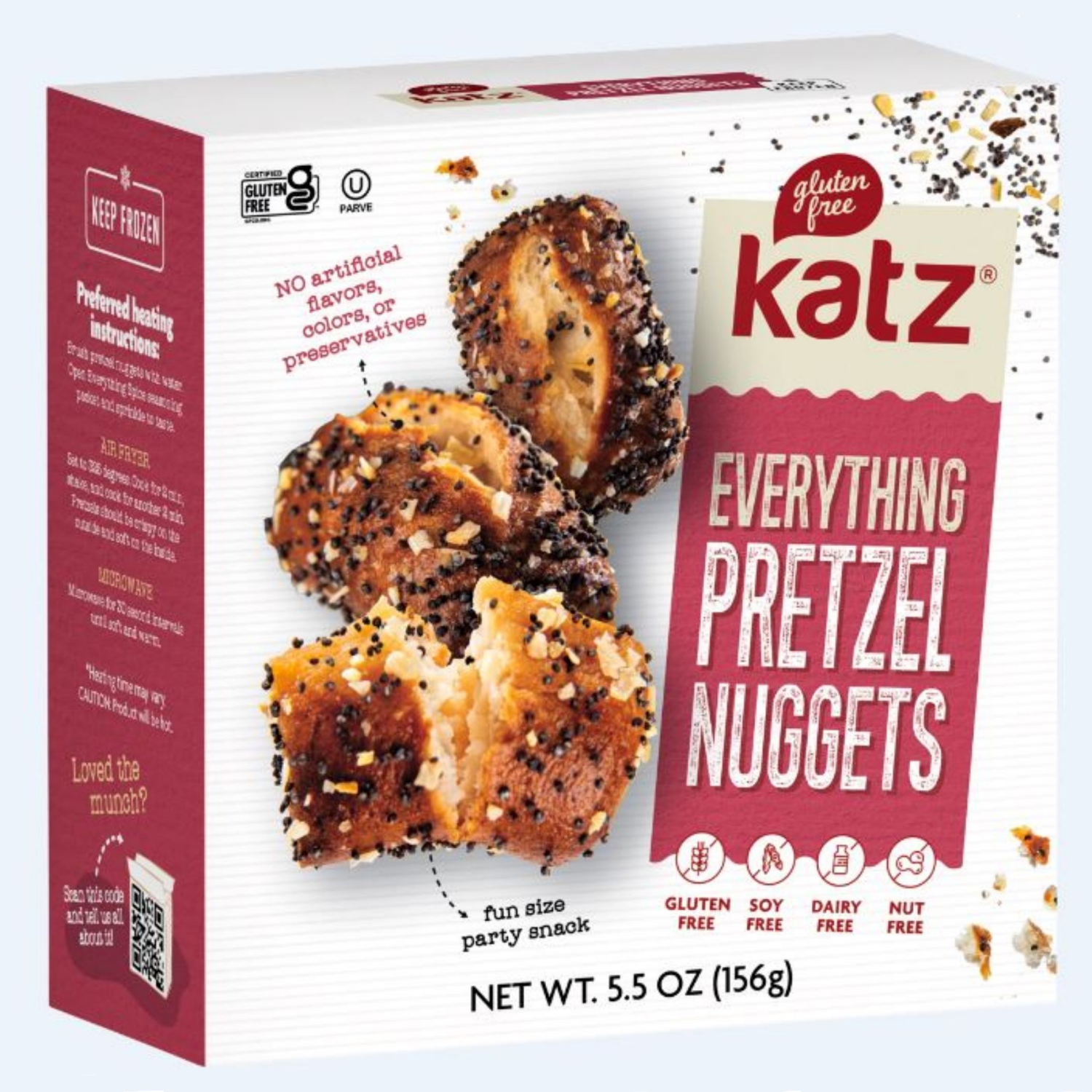 slide 1 of 2, Katz Everything Soft Pretzel Nuggets, 5.5 oz, 5.5 oz