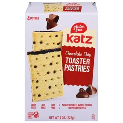 Katz Gluten Free Chocolate Chip Toaster Pastries 4 ea