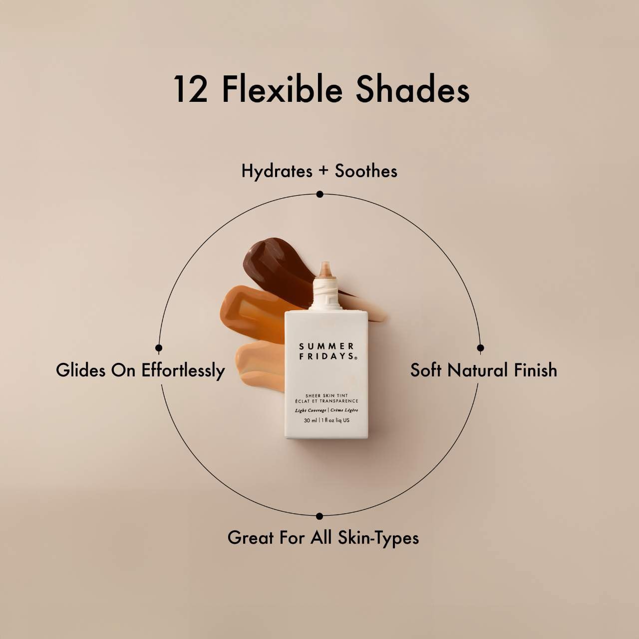 slide 9 of 11, Summer Fridays Sheer Skin Tint with Hyaluronic Acid + Squalane Shade 2.5, 1 oz / 30 ml