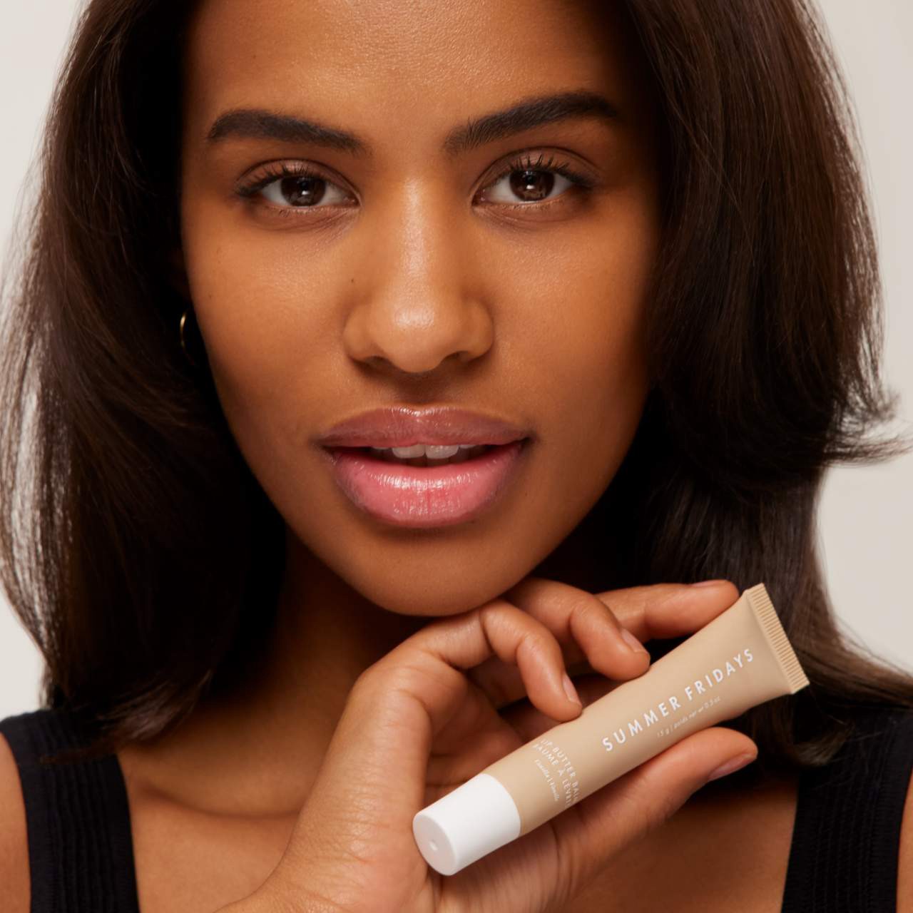 slide 6 of 9, Summer Fridays Lip Butter Balm Treatment for Hydration + Nourishing Shine Vanilla - sheer clear, 0.5 oz/ 15 gram