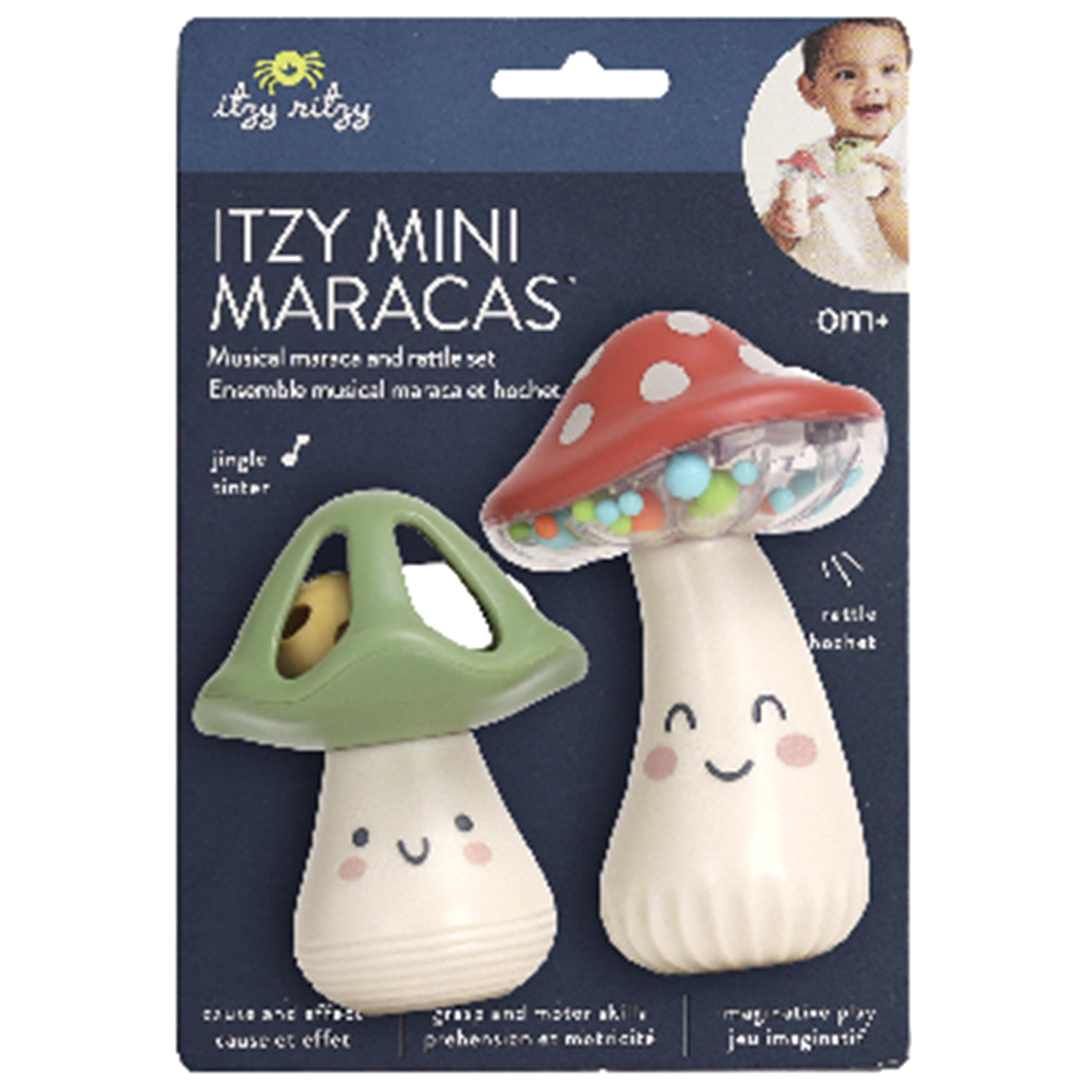 slide 1 of 1, ITZY RITZY Itzy Mini Maracas, 1 ct