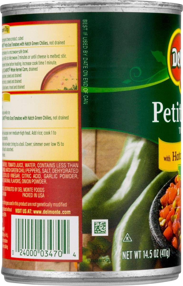 slide 7 of 12, Del Monte Petite Diced Mild Hatch Green Chilies Tomatoes with Hatch Green Chilies 14.5 oz, 14.5 oz