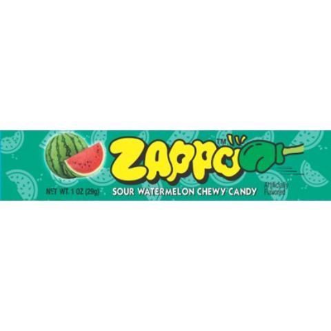 slide 1 of 1, Zappo Watermelon Sour Chew, 1 oz