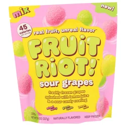 Fruit Riot! Fruit Riot 8 oz sour candy grapes mix
