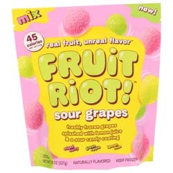 Fruit Riot! Fruit Riot 8 oz sour candy grapes mix