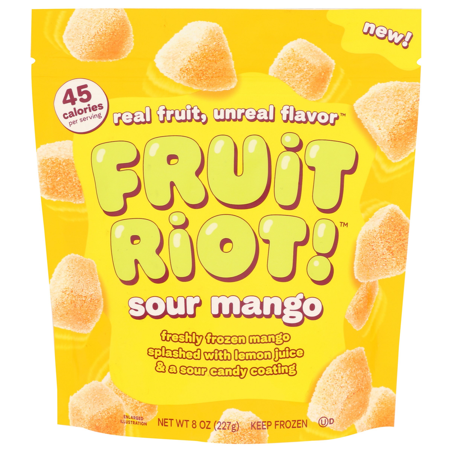 slide 1 of 3, Fruit Riot! Fruit Riot sour candy mango 8 oz, 8 oz