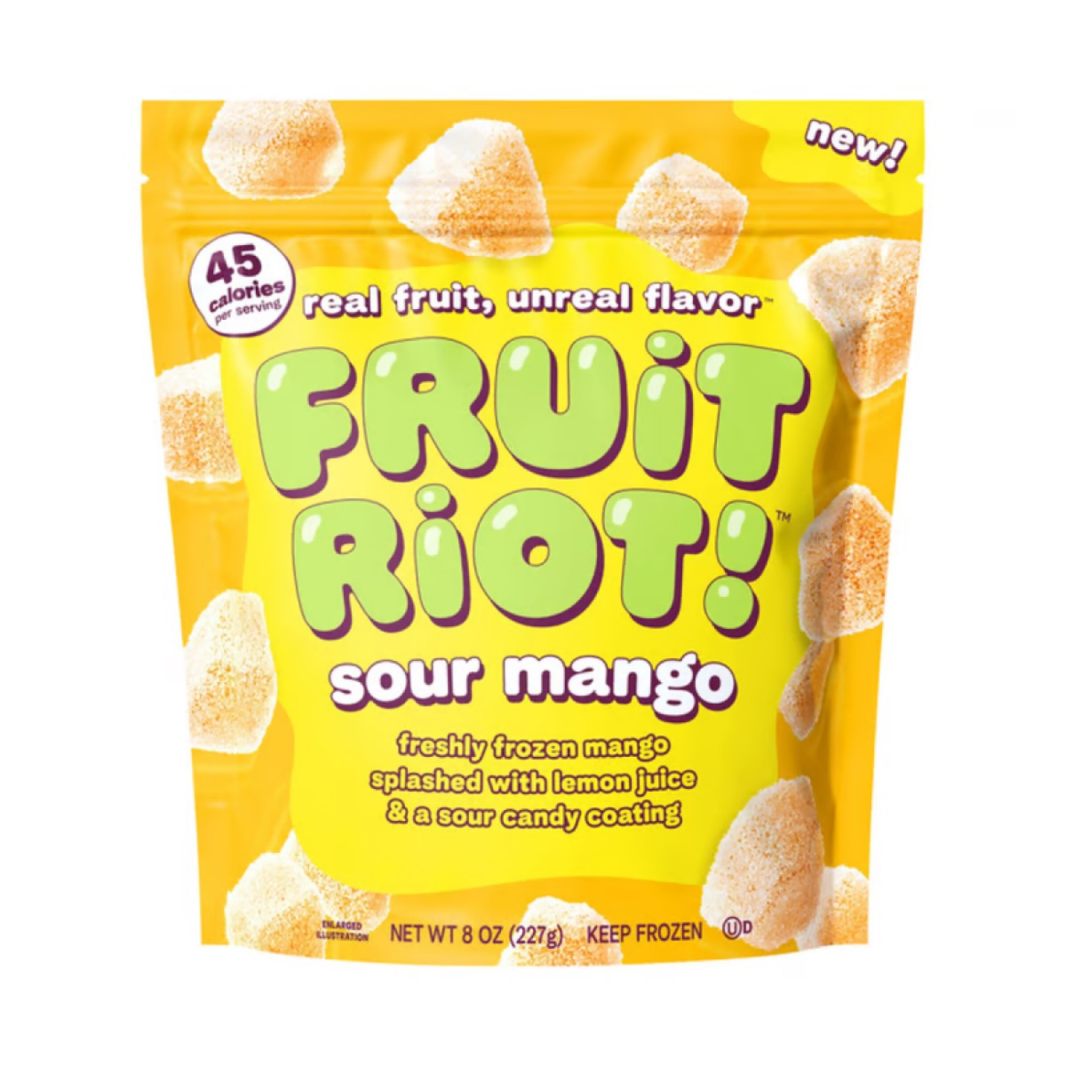 slide 1 of 2, Fruit Riot! Strawberry Peach Sour Mango Mix 8 oz, 8 oz