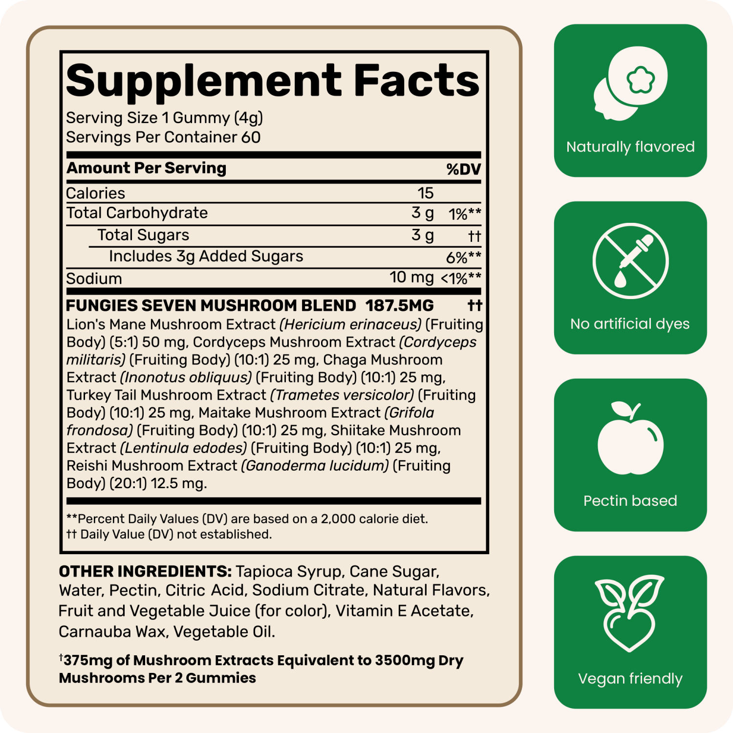 slide 3 of 3, Fungies Mixed Berry Best Multi Mushroom 60 Each, 60 ct