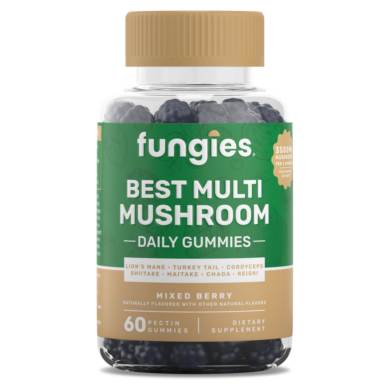 slide 1 of 3, Fungies Mixed Berry Best Multi Mushroom 60 Each, 60 ct