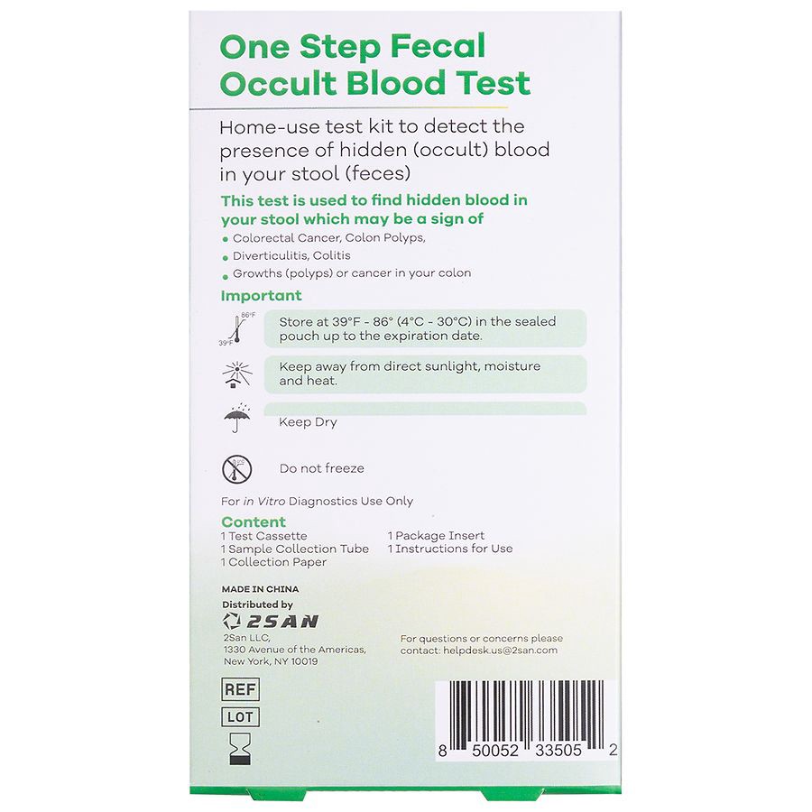 slide 3 of 3, 2San Colorectal Cancer Self-Testing Cassette 1 ea, 1 ct