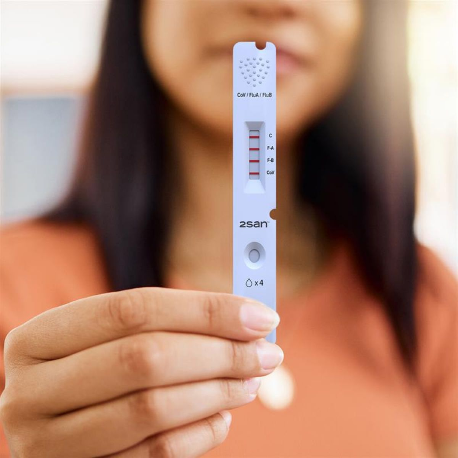 slide 5 of 5, 2san 3 In 1 Covid Flu A And B, 2 ct